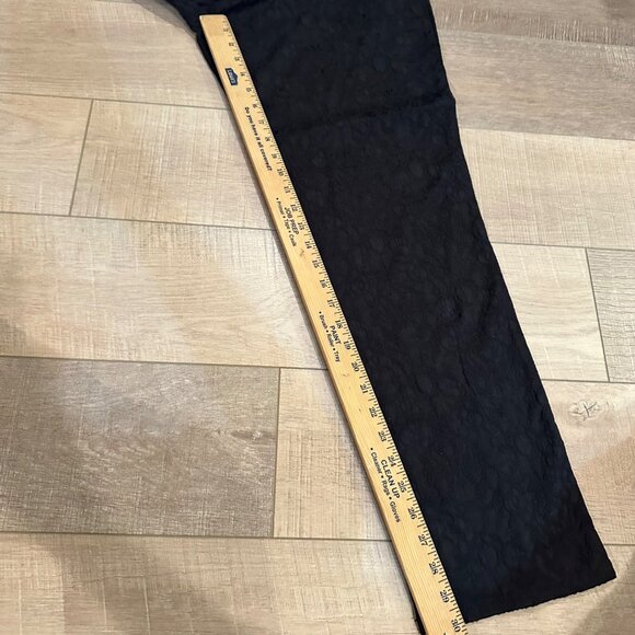 GLORIA VANDERBILT WOMENS NEW LACE BLACK PANTS SIZE 16 AMANDA - Picture 2 of 13